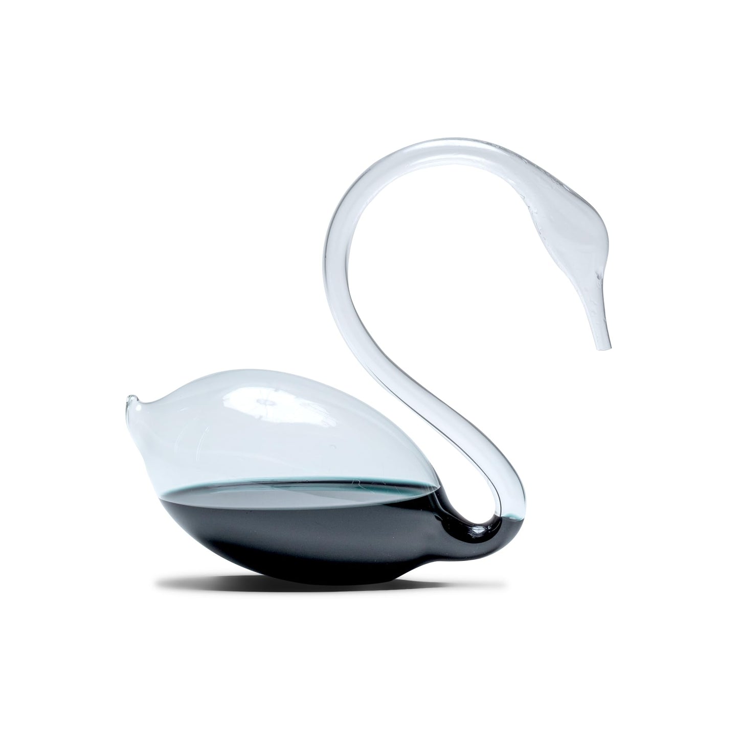 Blackswan Storm Glass Weather Predictor Crystal Swan Figurine | Unique Barometer Personal Weather Station for Office Home Decor for Men, Women, Kids, Adults | Liquid Pressure Meteorology Tools